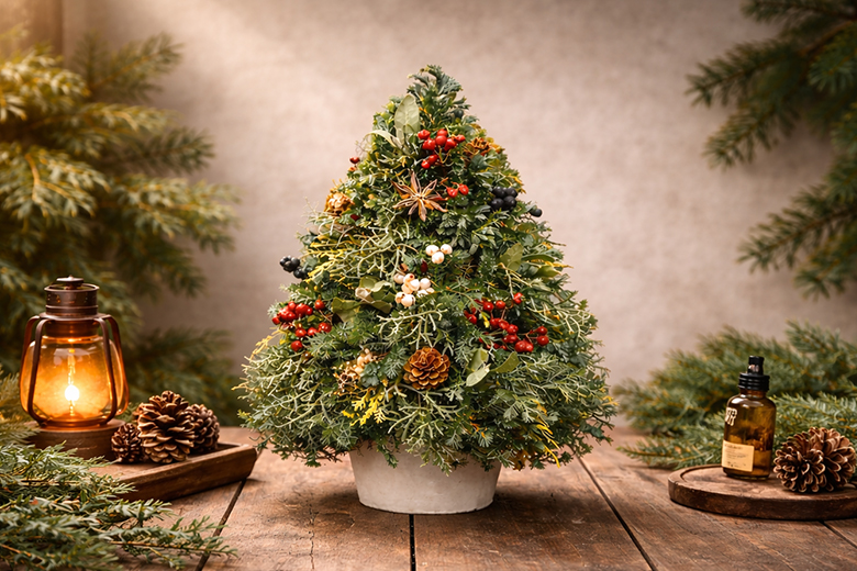 香りを愉しむ針葉樹アレンジ